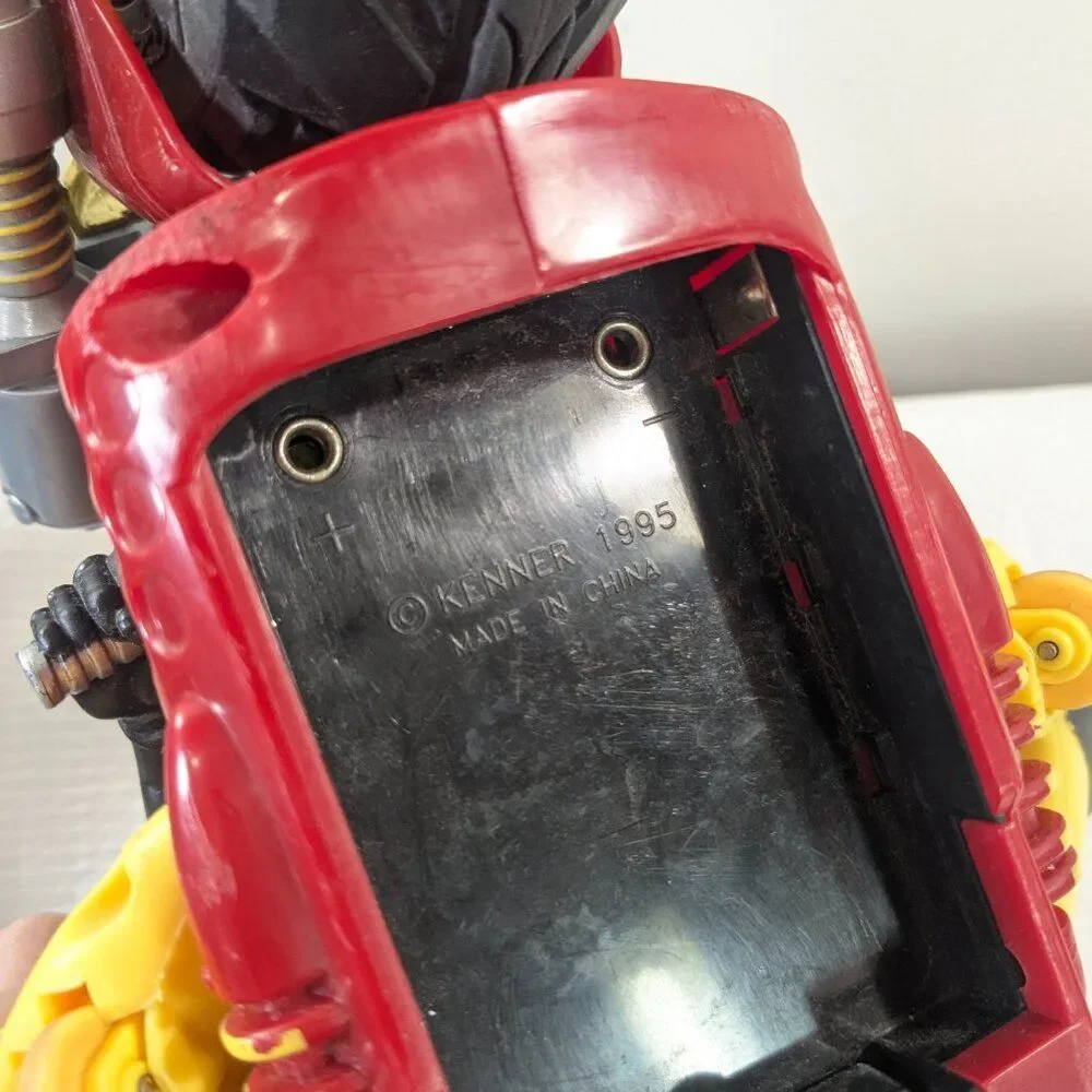 Vintage Kenner Ricochet stunt cycle motorcyle RC CAR XRC red yellow FOR PARTS‎
